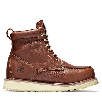 Timberland Férfi PRO 6" Soft Toe Wedge Munkavédelmi Bakancs Barna